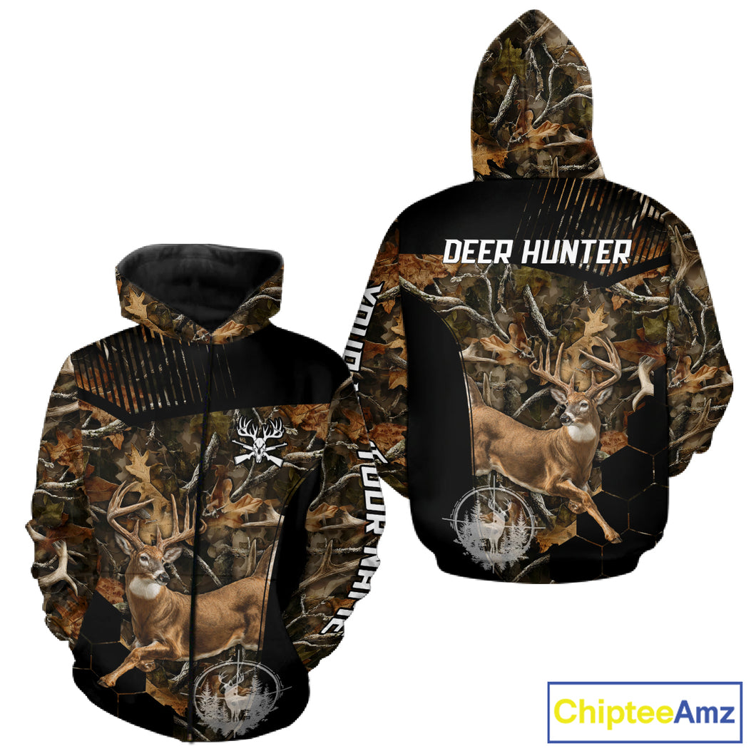 Forest Camo Deer Hunting Shirt, Deer Hunting With Full All Over 3D For Deer Hunters NHT247