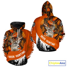 Load image into Gallery viewer, Personalized Deer Hunting Orange Camo Shirts, Season Deer Hunting, Deer Hunting Gift NHT310