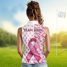 Load image into Gallery viewer, Personalized Pink Ribbons Pattern Golf Balls Breast Cancer Awareness Golf Attire For Womens NHT800