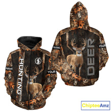 Load image into Gallery viewer, Deer Hunting Custom Name Camouflage Hunting Clothes, Deer Hunting Outfit, Hunting Shirt NHT252
