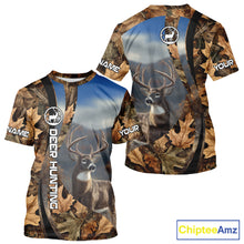 Load image into Gallery viewer, Personalized Deer Hunting Shirt 3D All Over Print with Fall Season Camo Hunting Clothes NHT253