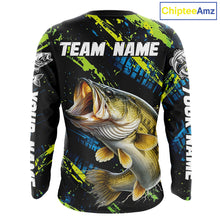 Load image into Gallery viewer, Personalized Bass Fishing Sport Jerseys For Men, Bass Fishing Shirt Long Sleeve NHT494