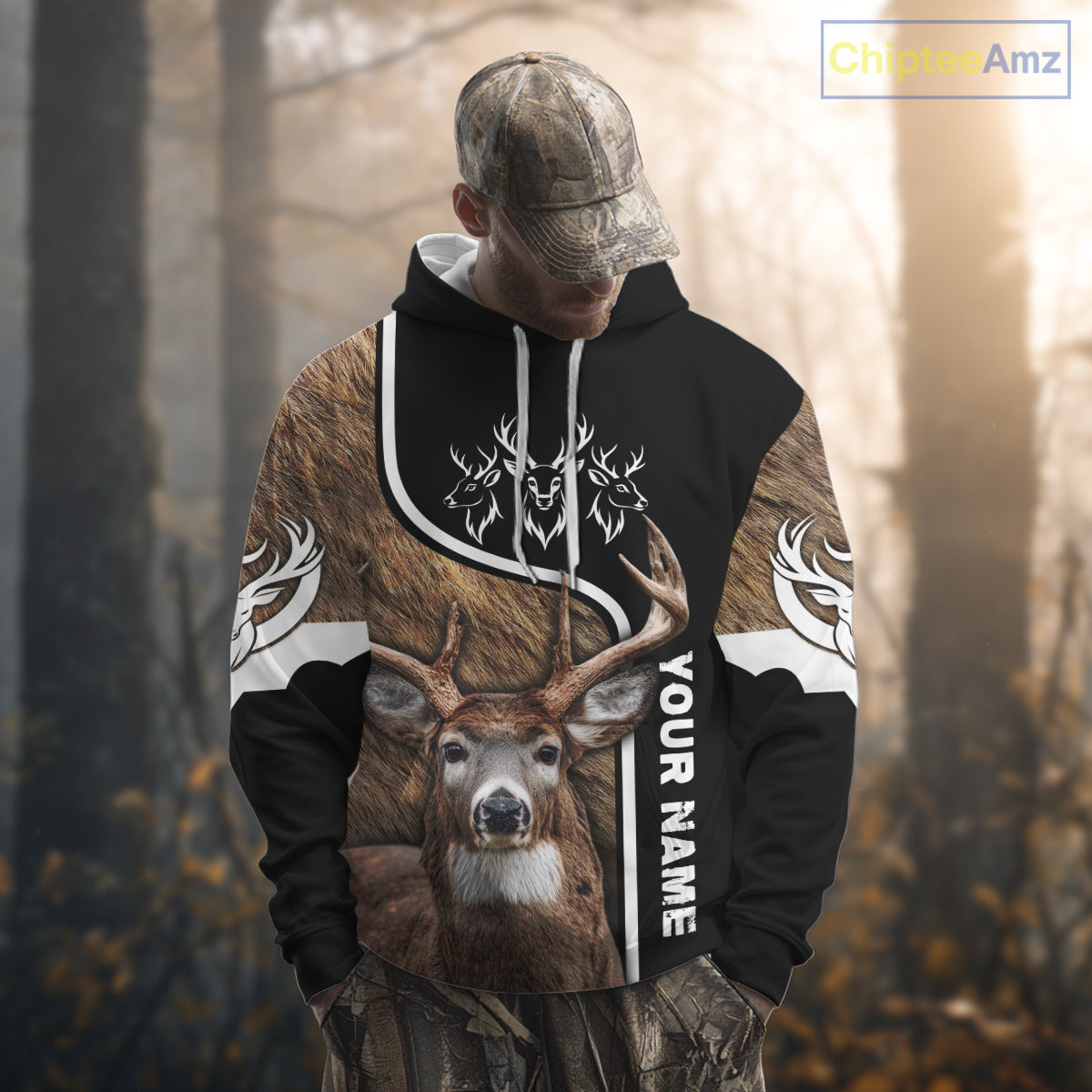 Whitetail Deer Hunting 3D All Over Print Shirts, Personalized Hunting Gifts For Deer Hunters NHT192