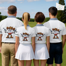 Load image into Gallery viewer, Funny Womens Golf Polo Shirts Custom Cowboy Golf Ball Golf Outfits, Best Golf Gifts NHT860