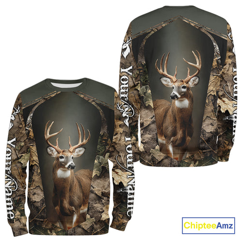 Customized Name Deer Hunting Unisex 3D All Over Printed For Men, Best Hunting Clothes NHT313