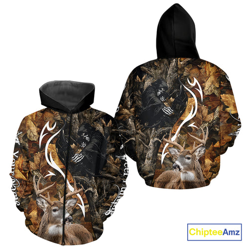 Deer Hunting Bow Grim Reaper Camouflage Shirts for Deer Hunters, Bow Hunting Shirts NHT317