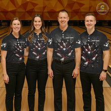 Load image into Gallery viewer, Cracked Wall Bowling Jersey For Men Bowling Team Shirts Bowling League Polo &amp; 1/4 Zip NHT1150