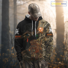Load image into Gallery viewer, Black Lab Hunting Dog Customized Name All Over Print Shirts For Hunters, Duck Hunting Shirt NHT271