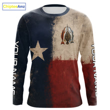 Load image into Gallery viewer, Texas Slam Speckled Trout Flounder Redfish Fishing Shirt, Texas Flag UV Performance Fishing Apparel 