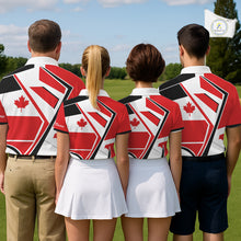 Load image into Gallery viewer, Personalized Canada Flag Mens Golf Polo Shirt, Patriotic Golf Gifts For Golf Lover NHT733