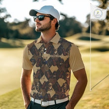 Load image into Gallery viewer, Funny Dog Pattern Golf Polo Shirt For Team, Best Golf Dog Custom Pet For Golf Lovers NHT566