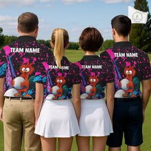 Load image into Gallery viewer, Colorful Funny Chicken Golf Jersey For Womens Golf League Golf Team Shirts NHT953