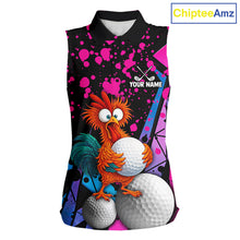 Load image into Gallery viewer, Colorful Funny Chicken Golf Jersey for Womens  Golf League Team Shirt