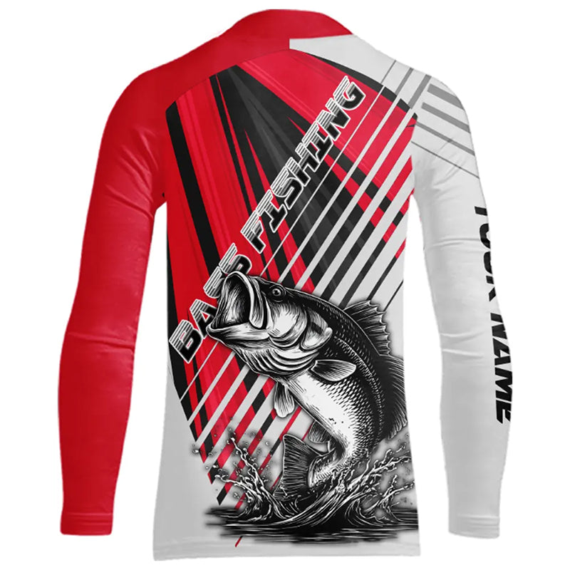 Largemouth Bass Kids Fishing Shirts Long Sleeve Customize Name, Personalized Fishing Gift NHT381