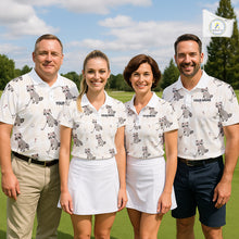 Load image into Gallery viewer, Personalized Funny Argyle Raccoon Pattern Womens Golf Polo Shirt - Custom Golf Team Gift NHT1010