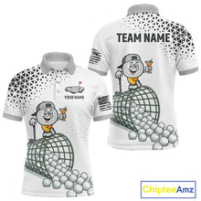 Load image into Gallery viewer, Funny Custom Mens Golf Polo Shirt, Personalized Drinking Golf Jersey, Custom Golf Outfit For Familly Team Shirt NHT697