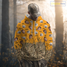 Load image into Gallery viewer, Custom Duck Hunting Shirt – Hunter &amp; Dog Face and Name, Funny Personalized Gift NHT291