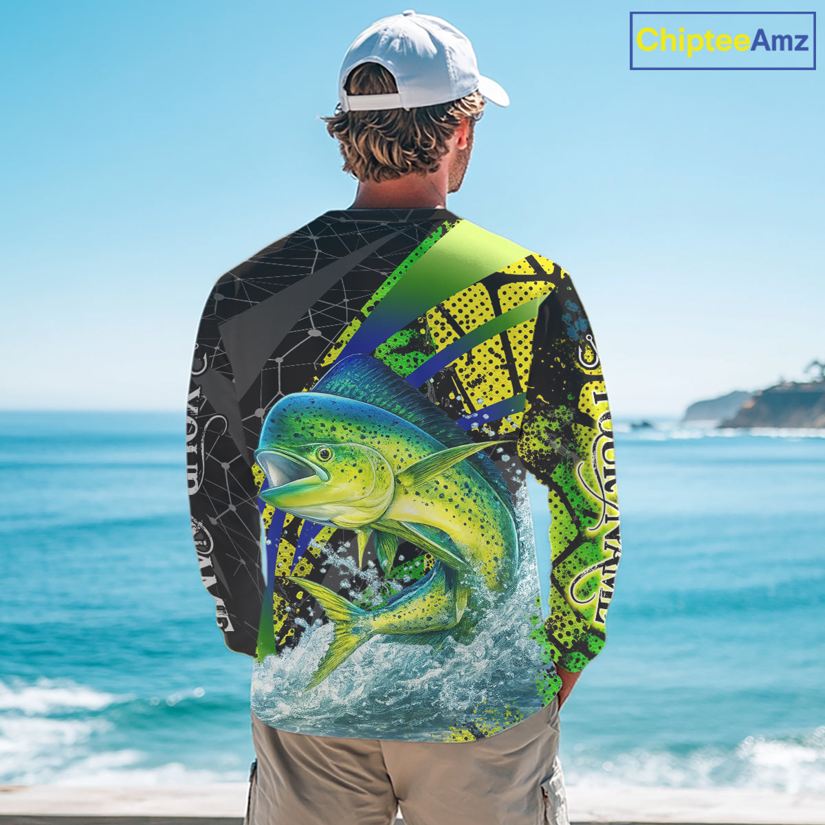 Personalized Mahi Mahi Fishing Jerseys 3D Long Sleeve Shirt, Fishing Gift  NHT402