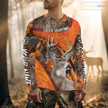 Load image into Gallery viewer, Orange Camo Deer Hunting Shirt, Deer Hunting with Full All - Over 3D For Deer Hunters NHT246