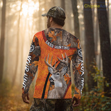 Load image into Gallery viewer, Orange Camo Deer Hunting Shirt, Deer Hunting with Full All - Over 3D For Deer Hunters NHT246