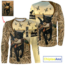 Load image into Gallery viewer, Personalized Duck Hunting Shirt – Custom Dog&#39;s Photo and Name for Hunters NHT258