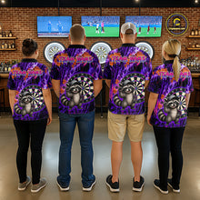 Load image into Gallery viewer, Funny Raccoon Dartboard Jersey For Men Dart Team Shirts Dart League Polo &amp; 1/4 Zip NHT1137