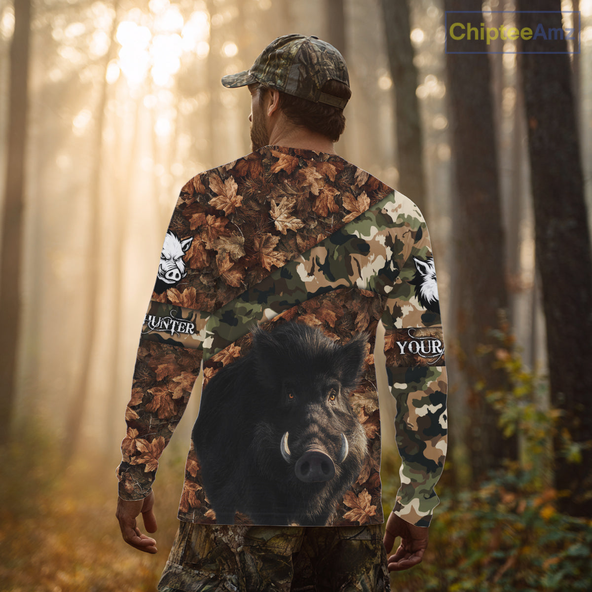 Personalized Name Boar Hunting Camouflage 3D All Over Printed Shirt, Boar Hunting Shirt NHT101