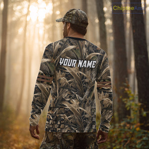 Yellow Lab 3D Shirt Retrieving Mallard Duck, Custom Name Duck Hunting Clothes NHT217