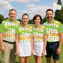 Load image into Gallery viewer, Personalized Pineapple Pattern Womens Golf Polo Shirts Team Golf Clothes Best Golf Gifts NHT753