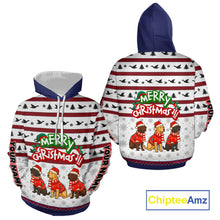 Load image into Gallery viewer, Custom Merry Christmas Shirt – Personalized Duck Hunting Christmas Shirt with Custom Name NHT309