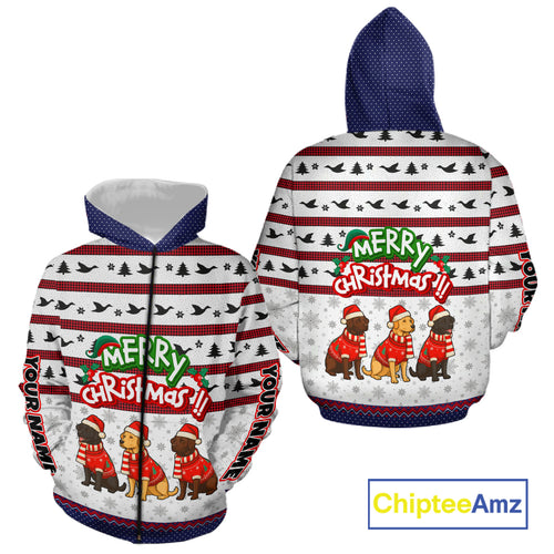 Custom Merry Christmas Shirt – Personalized Duck Hunting Christmas Shirt with Custom Name NHT309