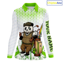 Load image into Gallery viewer, Personalized Vintage Panda Golf Polo, Performance Golf Jersey For Womens NHT957
