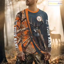Load image into Gallery viewer, Whitetail Deer Hunting Big Game Camo Orange Custom Name 3D All Over Print Shirts NHT266