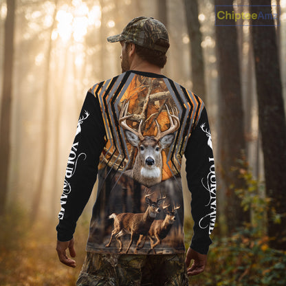 Whitetail Deer Forest Camo Hoodie – 3D All Over Print for Hunters NHT333