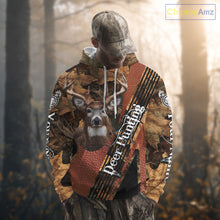 Load image into Gallery viewer, Deer Hunting Orange With Camo Autumn - Personalized All Over Print Deer Hunting Clothes NHT292