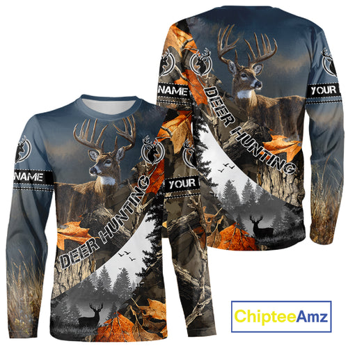 Deer Hunting Camo Custom 3D All Over Print Shirt, Personalized Gift NHT297