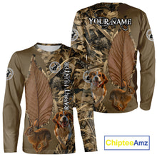 Load image into Gallery viewer, Custom Brown Camo 3D All Over Printed Rabbit Hunting Shirt With Beagle Dog, Hunting Gift NHT224