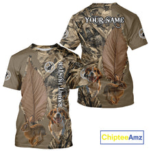 Load image into Gallery viewer, Custom Brown Camo 3D All Over Printed Rabbit Hunting Shirt With Beagle Dog, Hunting Gift NHT224