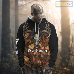 Deer Hunting Orange Camouflage Custom Name 3D Shirts, Custom Deer Hunting Clothes NBT194