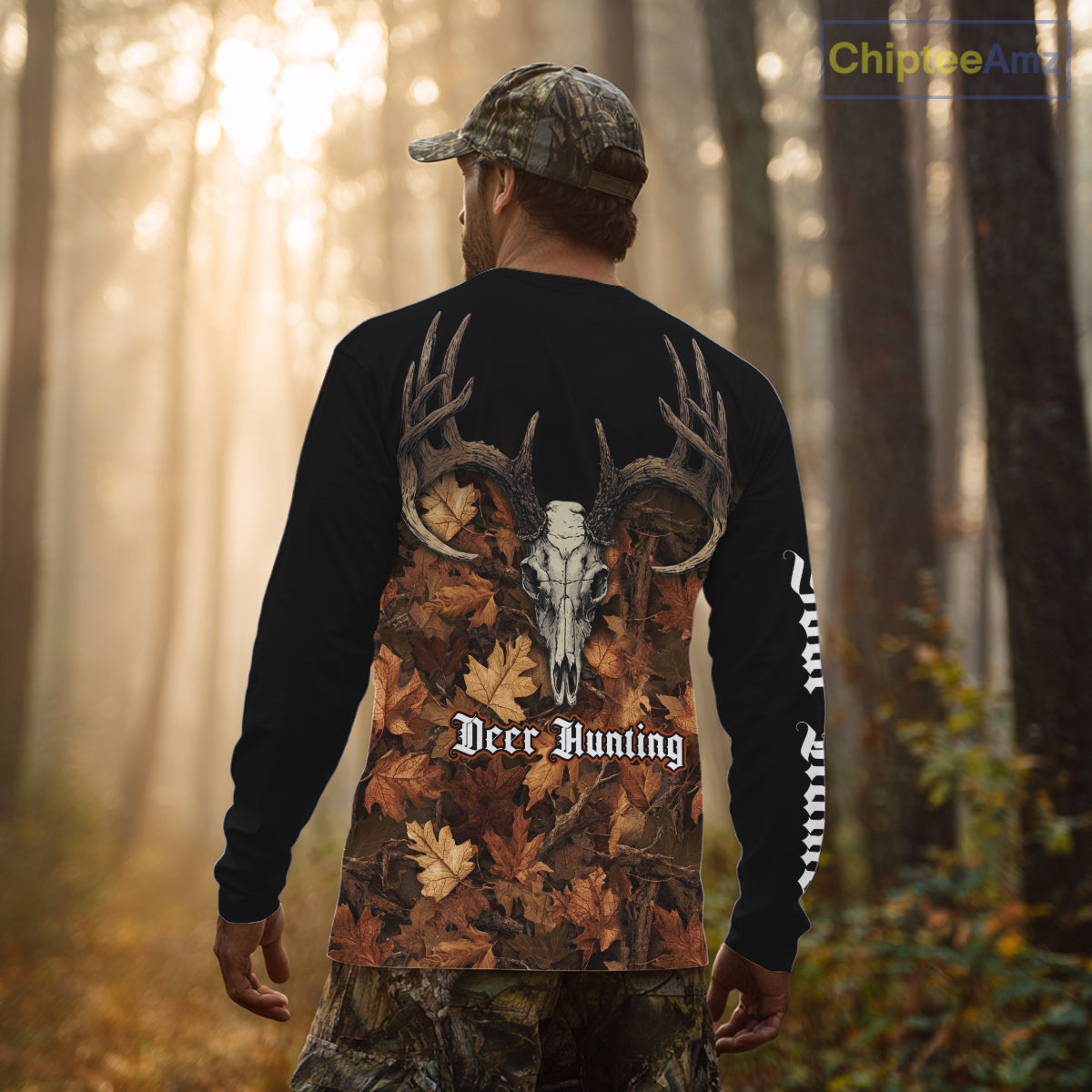 Deer Hunting Orange Camouflage Custom Name 3D Shirts, Custom Deer Hunting Clothes NBT194