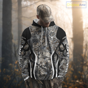 Custom Camouflage Deer Hunting 3D All Over Printed Shirts for Men, Hunting Gifts NBT203