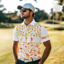 Load image into Gallery viewer, Funny Watermelon Banana Womens Golf Polo Shirts Custom Name Neon Print, Golf Shirt For Women NBT501
