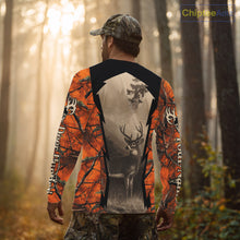 Load image into Gallery viewer, Orange Camouflage Deer Hunting Shirts, Hunting Clothes for Men, Deer Hunting Gifts NBT227