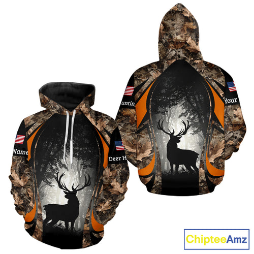 Deer Hunting Fall Forest Camo 3D All Over Printed Shirts, Deer Hunting Season NBT233