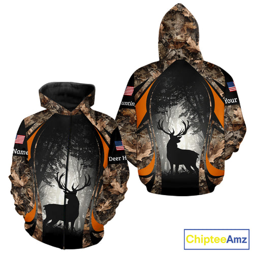 Deer Hunting Fall Forest Camo 3D All Over Printed Shirts, Deer Hunting Season NBT233