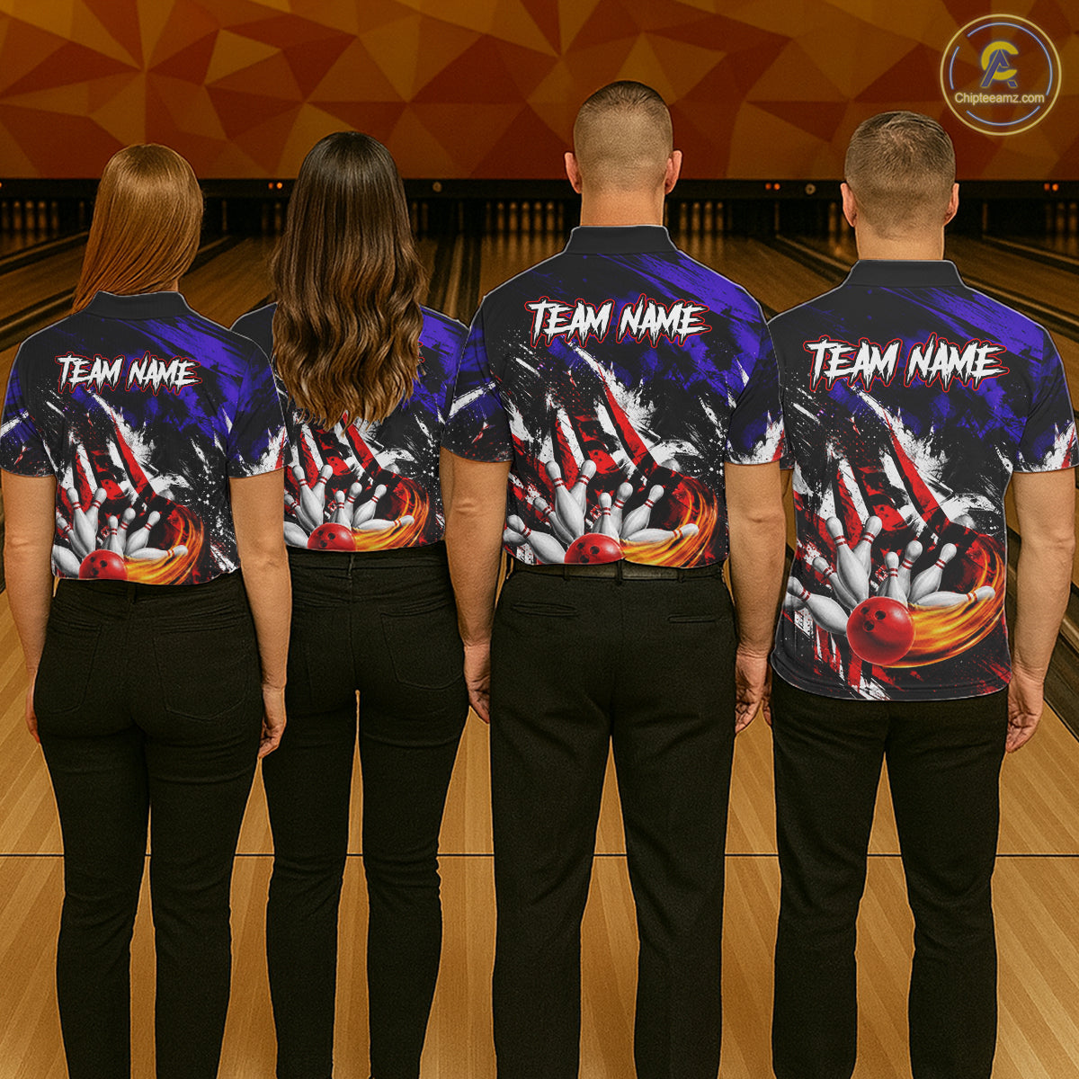 Custom Bowling Quarter Zip Shirt For Men USA Flag Bowling Jersey Polo & 1/4 Zip Bowling Team Shirts NBT880
