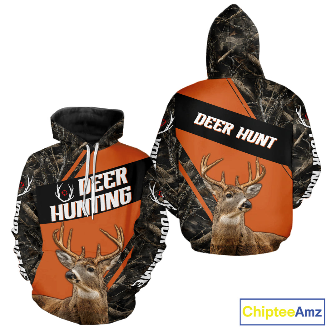 Custom Orange Camo 3D Animal Deer Hunting Shirt Best Hunting Clothes For Deer Season NBT261