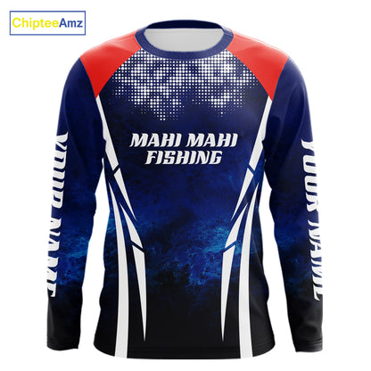 Personalized Mahi Mahi Fishing Hood UV Protection Saltwater Fishing Shirts NBT373