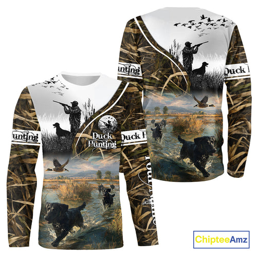Custom Mallard Duck Hunting Camouflage 3D All Over Printing Shirts, Personalized Hunting Gifts NBT122