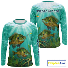 Load image into Gallery viewer, Custom Bluegill Fishing Jerseys, Bluegill Long Sleeve Tournament Fishing Shirt For Team NBT860